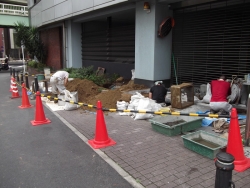排水枡陥没